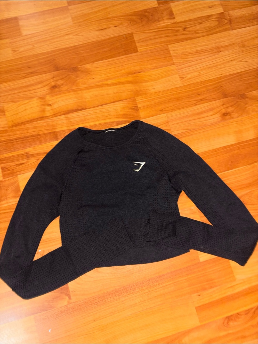 Gymshark Black Women's Cropped Long Sleeve